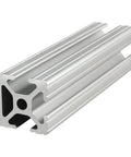 One Inch By One Inch By Twelve Inch Aluminum Extrusion Profile For Linear Motion, 6063 T6, Clear Anodized Finish, 10 Series 8020 Compatible, Three Open T Slots, DIY Friendly for CNC, 3D Printer Rails, Robotics, And Modular Frames.