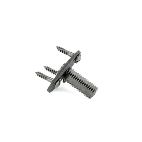 One Inch Square Steel Dummy Door Knob Spindle Pack Of 10 With Mounting Hardware And Backplates for Surface Mount Dummy Knobs