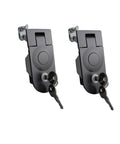 Heavy Duty Stainless Steel Boat Compression Latch 52mm Adjustable Flush Mount for Marine RV, two black latches with keys.