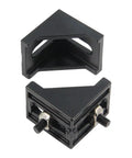 4040 Aluminum Extrusion Corner Bracket Right Angle With Screws for 8mm Slot, side view of two brackets.