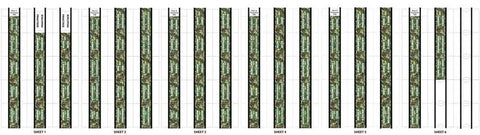 Slick Forest Camo Bible Tabs For Study Bibles And Journals With Dope Self Adhesive Backing Quick Reference Index Stickers set layout.