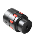 Black Heavy Duty 45 Steel Flexible Shaft Coupling With Jaw Type And Elastomeric Spider D40 L66 Bore 12-19mm for medium to large equipment