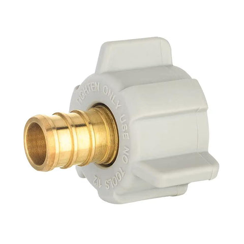 10 Piece PEX Swivel Adapter Fittings Half Inch PEX To Half Inch Female NPT Brass Crimp Lead Free For PEX Tubing Systems Great For DIY Home Plumbing Works With Stainless Steel Clamp And Copper Crimp Rings ASTM F1807 NSF Certified brass PEX adapter