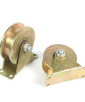 Two Pcs V Shaped Rail Pulley Grooved Roller 32mm Wheels For Sliding Doors And Cable Track Systems Replacement Part With Smooth Glide