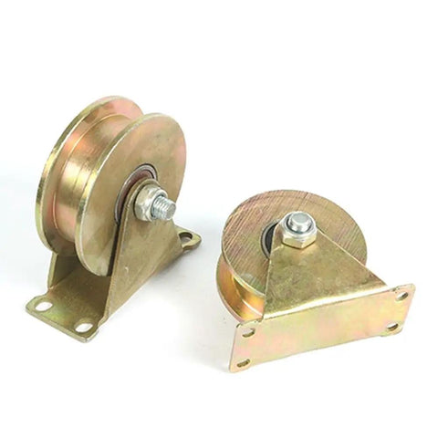 Two Pcs V Shaped Rail Pulley Grooved Roller 32mm Wheels For Sliding Doors And Cable Track Systems Replacement Part With Smooth Glide