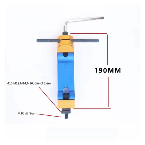 Universal Adjustable CNC Work Stop And M16 Positioner For Lathe And Milling Machines Featuring Dead Nuts Accurate Locator Tool, 190mm tool.