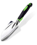 Garden Trowel And Wide Hand Shovel With Pointed Tip And Soft Rubberized Non Slip Ergonomic Handle for planting on white background