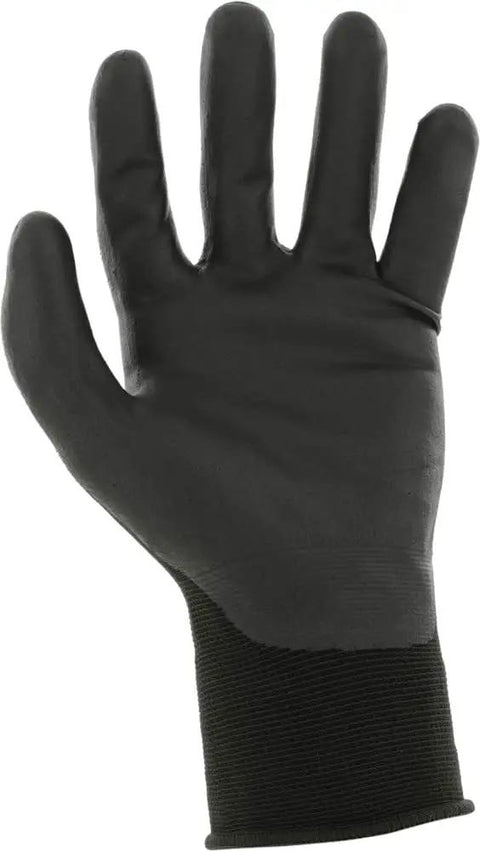 SpeedKnit S1DC05 Coated Knit Work Gloves For Heavy Duty Grip And Cut Abrasion Resistance, Touchscreen Friendly, Medium, Black palm view.