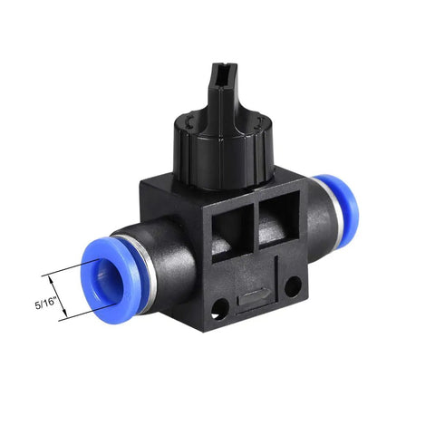 8mm OD Pneumatic Air Flow Control Valve With Push To Connect Fitting And Straight Union Design. Precision Rotary Knob Gives You Smooth Air Command In A Rugged Twin Pack Ready To Rock For Quick Garage Hooks And Dependable Bench Performance Any Time