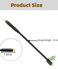 9 Pin Ebike Cable Connector With Hall Sensor 60cm Waterproof Hub Motor Extension Cable For Electric Bike Conversions