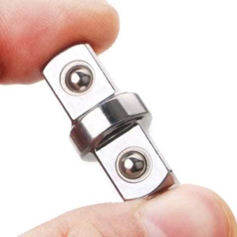 Close-up of Three Eighths Inch Socket Adapter Set For Power Drill And Impact Wrench With Extension Rod Accessory