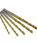 12-piece titanium-coated countersink drill bit set with hex shanks for woodworking