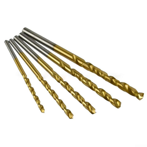 12-piece titanium-coated countersink drill bit set with hex shanks for woodworking