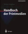 Book: Handbuch der Printmedien; dark cover with Heidelberg logo (top right) and Springer logo (bottom left).