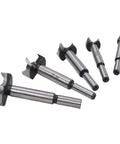 Forstner Drill Bit Set 10 Piece Woodworking Kit with 15, 20, 25, 30, 35mm Bits High Speed Steel Round Shank