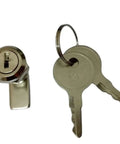 Cam Lock For Distribution Mini Box And Tin Trunk File Locks Nickel Plated with keys, versatile security lock
