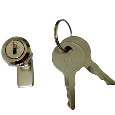 Cam Lock For Distribution Mini Box And Tin Trunk File Locks Nickel Plated with keys, versatile security lock