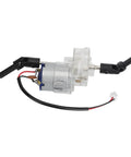 Badass Hella Quiet 260 Motor Gearbox Replacement For RC Cars Featuring Dual Ball Bearings Super Tight Low Noise Transmission Fits MN90 MN90K And MN91 Lineup Performance Mods side view showing motor, clear casing and dual ball bearings.