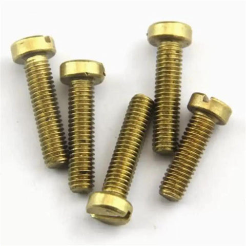 Top Shelf Brass Slotted Cheese Head Machine Screws Solid Bronze Fasteners Metric Bolts M1 To M8 With 16MM Length Knocking Out Wiring Jobs Daily Built Tough