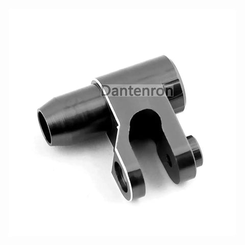 CNC aluminum caster block for Traxxas X-Maxx 1/5 RC Upgrade Parts Kit for 6S 8S monster truck, black component close-up