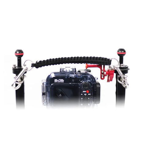 Rugged Underwater Camera Housing Carry Lanyard With Military Grade Parachute Rope 316 Stainless Steel Swivel Eye Bolts Waterproof Case
