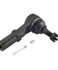 Front view of tie rod end from Beefed-Up Front 6-Pc Tie Rods Kit With 2 Inner, 2 Outer Tie Rod Ends And 2 Rack And Pinion Boots