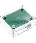 Back view of Two Pack W1209 Digital Temperature Controller With Case 12V DC Thermostat Module in clear case, showing circuit board.