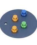 Solid MH14 Magnetic Welding Bracket Durable Soldering Holder With Adjustable Support For Circuit Board Assembly showing colored magnetic pegs.