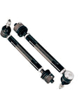 Crazy Tough Heavy Duty Tie Rod End Replacement Kit Includes Two Premium Steering Components For Chevy Silverado 2011 Through 2024. Black tie rod ends close-up.