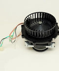 Straight Swap Furnace Draft Inducer Blower Motor Solid Replacement For Gas Heating Gear Direct Fit showing top view with wires.