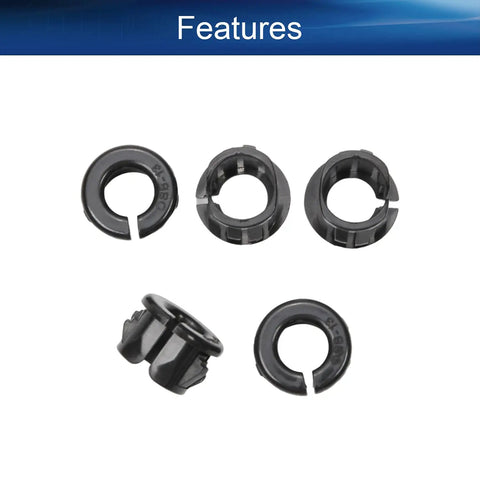 200 Piece Nylon Cable Snap Bushing Kit For Half Inch Holes Heavy Duty Round Grommets Protector in black PA66 nylon