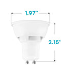 Dimensions of MR16 GU10 LED Bulbs Dimmable 50W Halogen Replacement, 5000K Bright White, 500 Lumens, 120V Spotlight LED Bulb