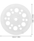 Must Have Plastic Insulation Board Washer Kit With Reinforced Structure For Quick Installs 100 Flat Round Plastic Fasteners For Ceiling And Wall Mounting Strong Secure Fit That Lasts, 4.8cm white round washer