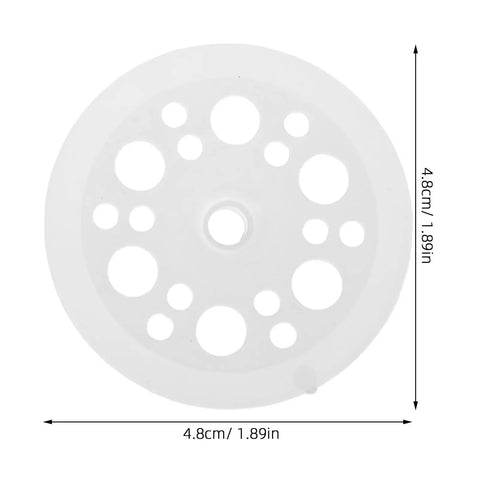 Must Have Plastic Insulation Board Washer Kit With Reinforced Structure For Quick Installs 100 Flat Round Plastic Fasteners For Ceiling And Wall Mounting Strong Secure Fit That Lasts, 4.8cm white round washer