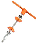 Bike Headset Press Tool Orange With 1 Thrust Bearing Aluminum Alloy Bicycle Bearing Press In Tool For Cup And Bottom Bracket Install