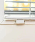 Dope Set Of 5 Magnetic Door Catches For Cabinets Wardrobes Cupboards Super Strong Hold Latches To Keep Doors Shut Tight And Look Cool Around The House, showing a white magnetic latch installed on a door frame.