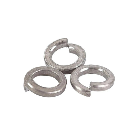 Titanium Spring Washer Set With Hex Lock Nuts And Flat Gasket Shim TA2 Pure Titanium Grade 2 M2 To M12 Metric Threads Includes Flat Washers