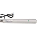 Beefed Up 24V Electric Linear Actuator With Rock Hard Aluminum Body And IP65 Rated Build With Sturdy Mounts For RV Camper Lift Beds Recliners 3000N Smooth Push, silver body with wiring.