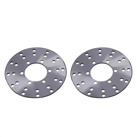 Pair of rotor disks from Go Kart ATV Front Wheel Hub Assembly With 4 Studs Steering Knuckle Brake Caliper Compatible With 125cc to 250cc quads
