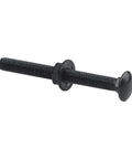 25 Piece M5 Carriage Bolt And Flange Nut Set, Stainless Steel 304 Rust Resistant Fasteners For Agricultural Equipment Storage Racks And Furniture Assembly, Non Slip Grip And Heavy Duty Security black M5 carriage bolt with flange nut