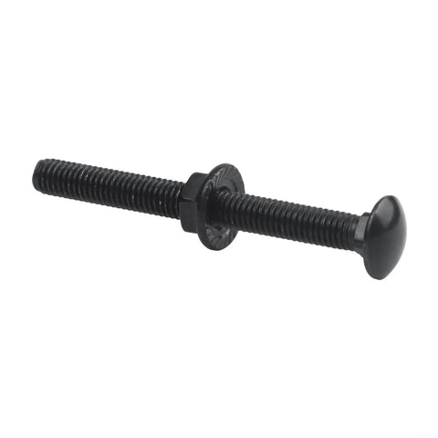 25 Piece M5 Carriage Bolt And Flange Nut Set, Stainless Steel 304 Rust Resistant Fasteners For Agricultural Equipment Storage Racks And Furniture Assembly, Non Slip Grip And Heavy Duty Security black M5 carriage bolt with flange nut