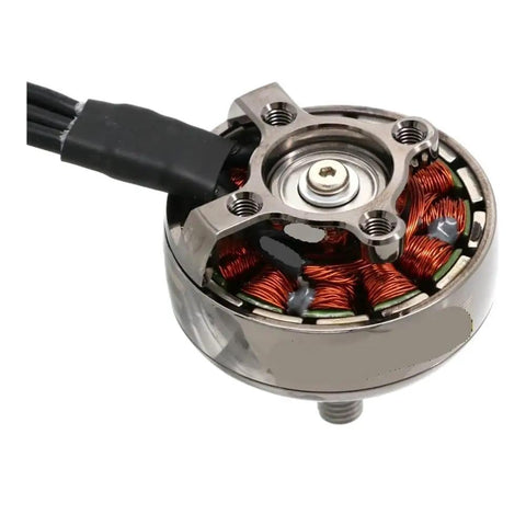 Close-up of single motor from Four Pack 2807 6S 1300KV Brushless Motors For FPV Drones And RC Quadcopters, highlighting durable shell