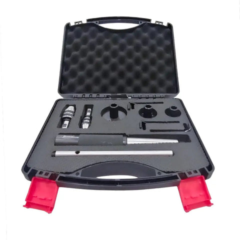 Beefed Up Lathe Tailstock Die Holder Complete Kit With MT1 MT2 MT3 Sizes in durable storage box