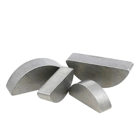 Heavy Duty Steel Half Round Crescent C Shape Pin Key High Torque Rust Proof Secure Shaft Hub Connection Stops Slippage Reliable Hardware Built Tough As Nails No Joke Strong Enough Perfect For Any Project You Might Have, 3x10x3.7mm steel keys