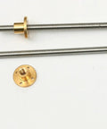 Stainless Steel Lead Screw For CNC And 3D Printer With Nut 2mm Pitch Trapezoidal T Type Length From 100mm To 1000mm shown with nut