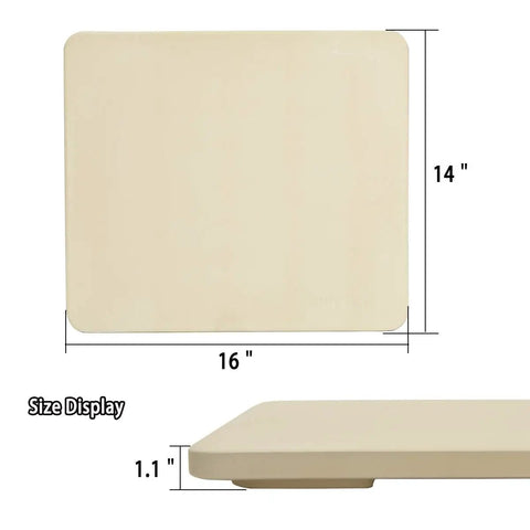 Grab This Heavy Duty 14 By 16 Inch Rectangular Cordierite Pizza Stone For Oven Bbq And Grill With Exclusive Patented Heat Spiral