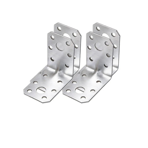 Heavy Duty Galvanized Iron L Shaped Corner Brackets For Shelves And Structural Use Built To Last Rust Resistant With 90 Degree Design