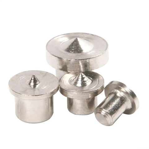Four-Piece Dowel Center Pins Set Chrome Plated For Woodworking Tenon Marking And Joint Alignment In 6mm 8mm 10mm 12mm