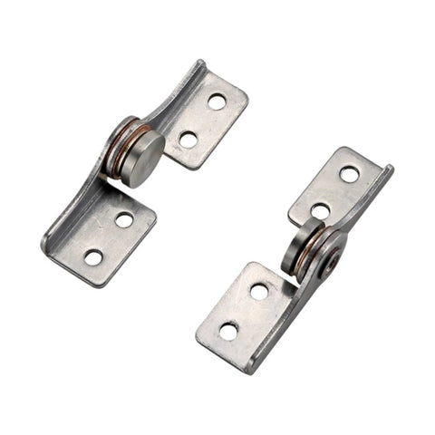 Pair of 304 stainless steel rotary shaft torque hinges with L-shaped brackets and mounting holes.