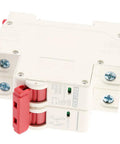 Two Pole Mini Circuit Breaker For DC 500V Systems, 63A Overcurrent Protection, Air Switch DIN Rail Mount, DZ47 63Z C63, side view
